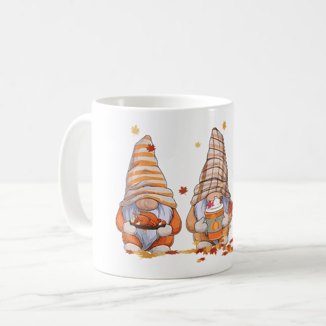 Erntedank Gnomes Tasse (Vorderseite Links)