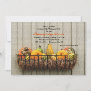 Erntedank Gourds Einladung