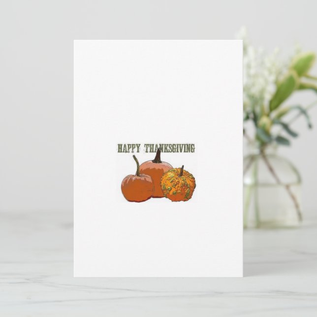 Erntedank-Grußkarte Dankeskarte (Stehend Vorderseite)