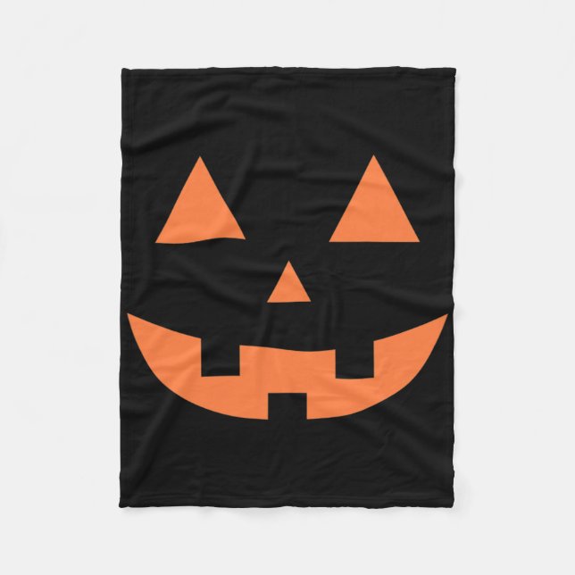 Erntedank Halloween Fall Beängstigend Jack O' Lant Fleecedecke (Vorderseite)