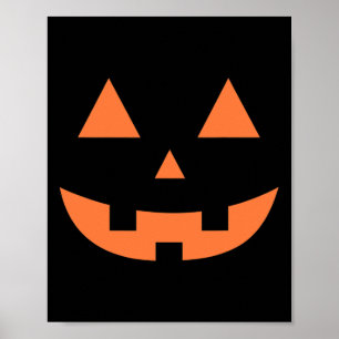 Erntedank Halloween Fall Beängstigend Jack O' Lant Poster