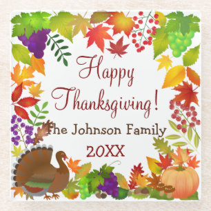 Erntedank Harvest Glasuntersetzer