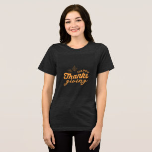 Erntedank Harvest - Glückliches Erntedankfest Tri-Blend Shirt