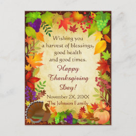 Erntedank Harvest Postkarte