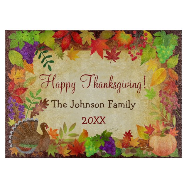 Erntedank Harvest Schneidebrett (Vorderseite)