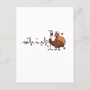Erntedank Heartbeat Türkei Nurse Pulsfall RN Einladungspostkarte