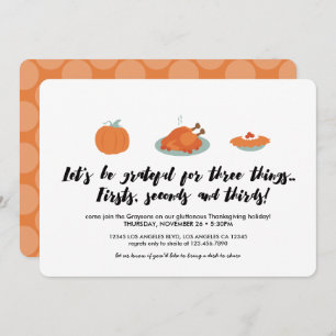 Erntedank Helpings Abendessen Einladung