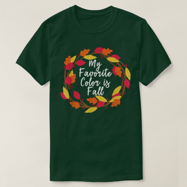 Erntedank Herbst Herbst Favoritenfarben-T-Shirt  T-Shirt (Design vorne)
