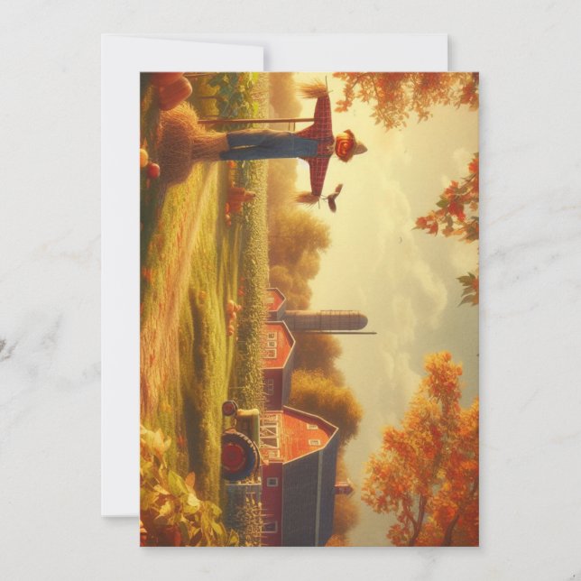 Erntedank/Herbst/Herbst Feiertagskarte (Vorderseite)