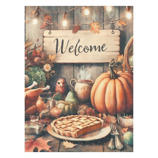 Erntedank/Herbst/Herbst/Vintag Tischdecke (Vorderseite)