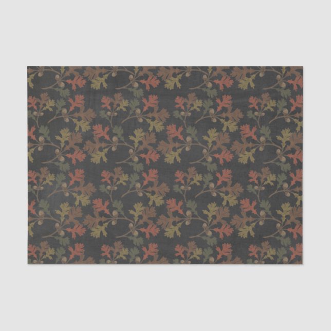 Erntedank-Herbst-Tafel-Muster Seidenpapier (Vorderseite)