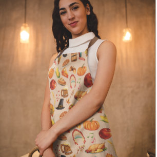 Erntedank Herbst Türkei Abendessen Schürze