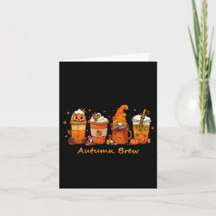 Erntedank Herbstbrause Kaffeepumpukkin Gewürz Karte