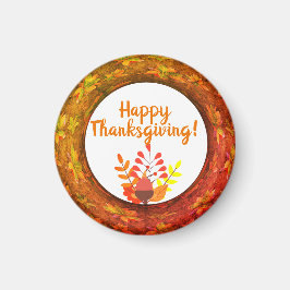 Erntedank Herbstleaves & Acorn Magnet