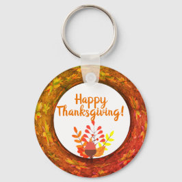 Erntedank Herbstleaves & Acorn Schlüsselanhänger