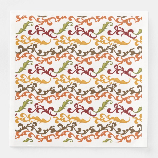 Erntedank Herbstleaves Napkins Serviette (Vorderseite)