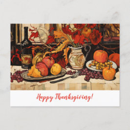 Erntedank Herbstmalerei Postkarte