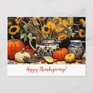 Erntedank Herbstmalerei Postkarte