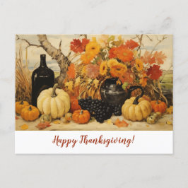 Erntedank Herbstmalerei Postkarte