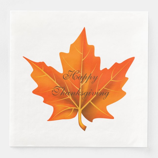 Erntedank Herbstpapier Napkins Serviette (Vorderseite)
