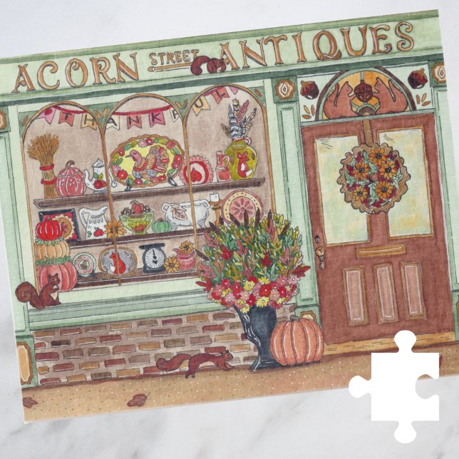Erntedank Holiday Antique Store mit Eichhörnchen Puzzle (Von Creator hochgeladen)
