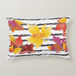 Erntedank Holiday Fall Maple Blätter Pinseldekorat Dekokissen