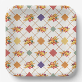 Erntedank Holiday Paper Plate Pappteller