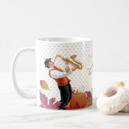 Erntedank Holiday Party, Retro Music Jazz Music Kaffeetasse