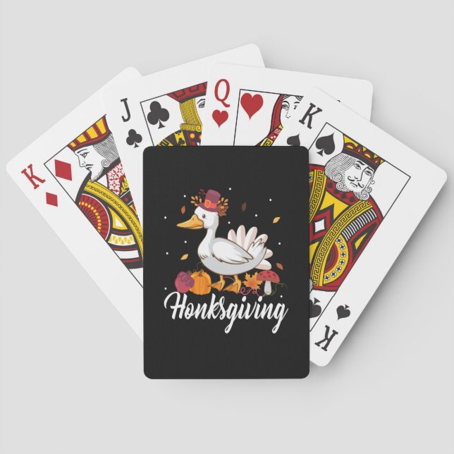 Erntedank Honksgiving Spielkarten (Rückseite)