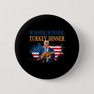Erntedank Humor Trump Truthahn Button
