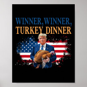 Erntedank Humor Trump Truthahn Poster