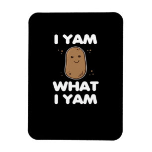 Erntedank I Yam Was ich Yam Funny Fall Classic Magnet