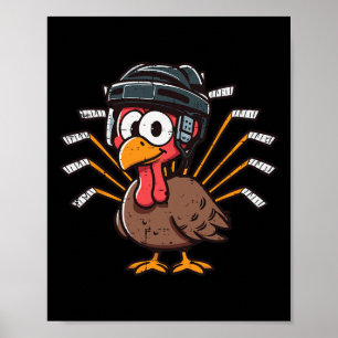 Erntedank Ice Hockey Türkei Day Sport Herren Boys Poster