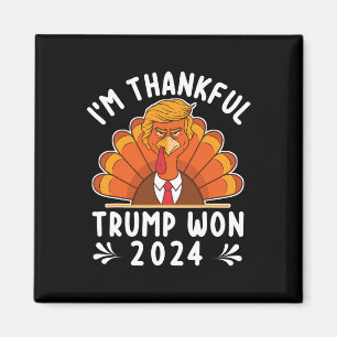 Erntedank - Ich bin Trump 2024 Men Wom dankbar Magnet