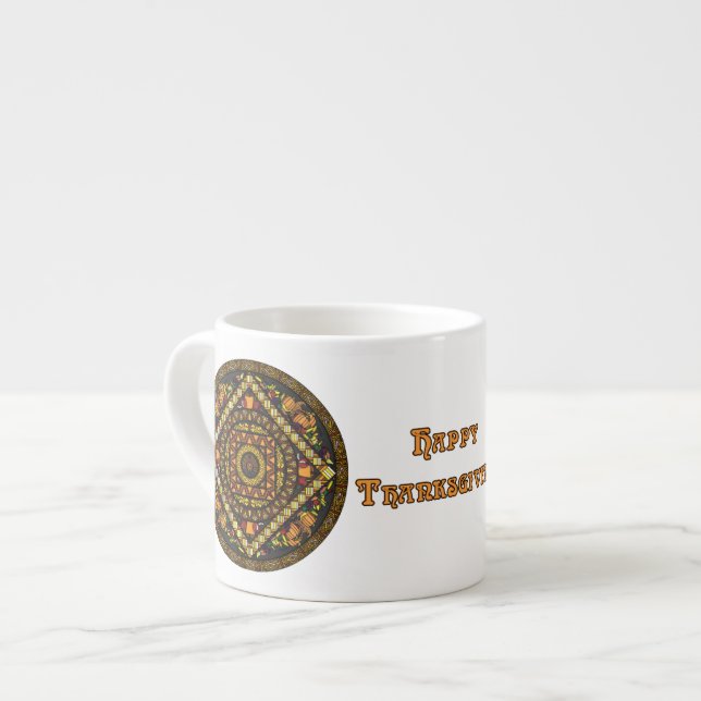 Erntedank Icons Spezielle Tasse (Vorderseite Links)