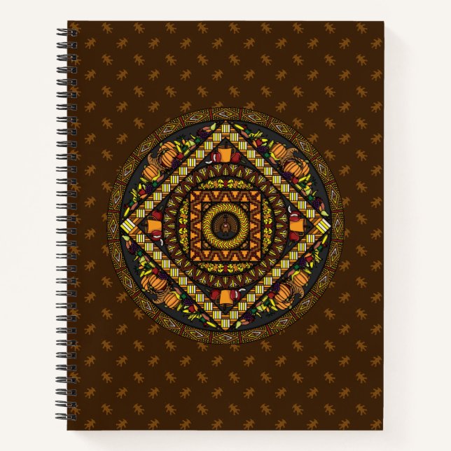 Erntedank Icons SpiralNotebook Notizbuch (Vorderseite)