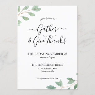 Erntedank im Grünen Abendessen Einladung