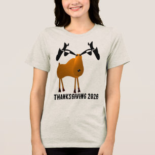 Erntedank in aktuelles Jahr Tri-Blend Shirt