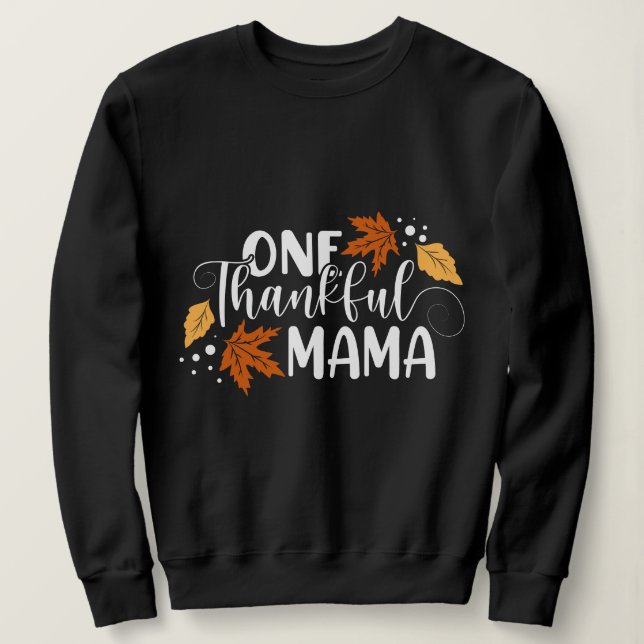 Erntedank inspiriert Typografie Sweatshirt (Design vorne)