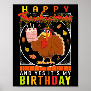 Erntedank Ja Es ist mein Geburtstag Türkei Herbst  Poster