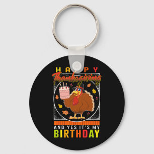 Erntedank Ja Es ist mein Geburtstag Türkei Herbst Schlüsselanhänger