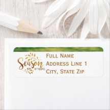 Erntedank-Jahreszeit des Dankes Rücksendeadresse-L