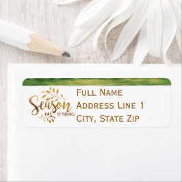 Erntedank-Jahreszeit des Dankes Rücksendeadresse-L