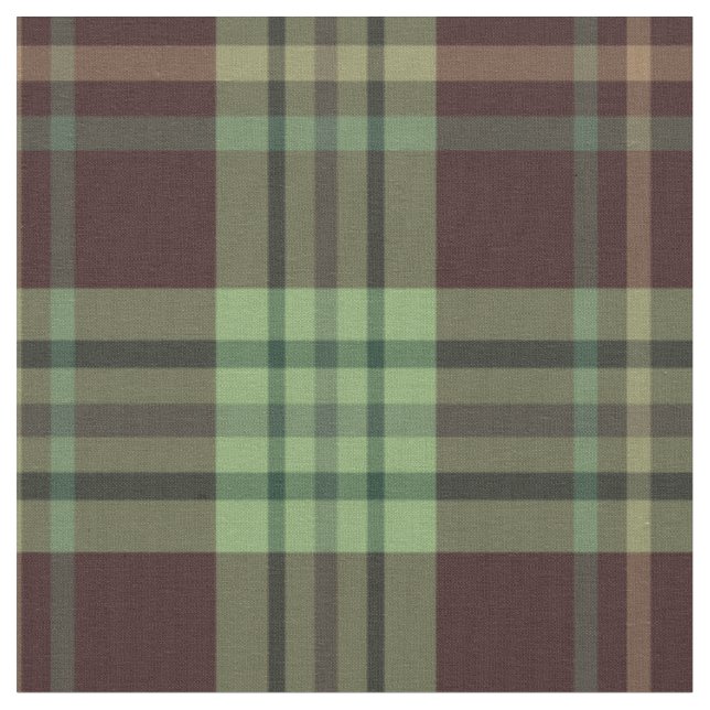 Erntedank kariertes Tartan-Muster Stoff (Nahaufnahme)