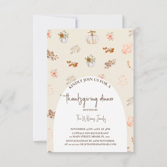 Erntedank Karte (Vorderseite)