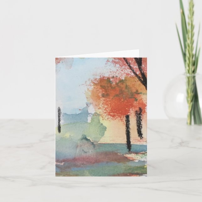 Erntedank-Karte Dankeskarte (Vorderseite)