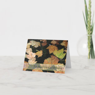 Erntedank-Karte für besondere Freunde und Familie Feiertagskarte