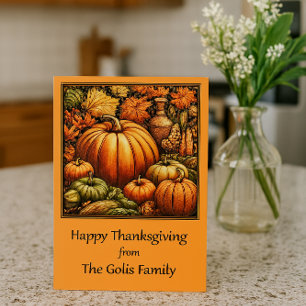 Erntedank-Karte für den Herbsturlaub