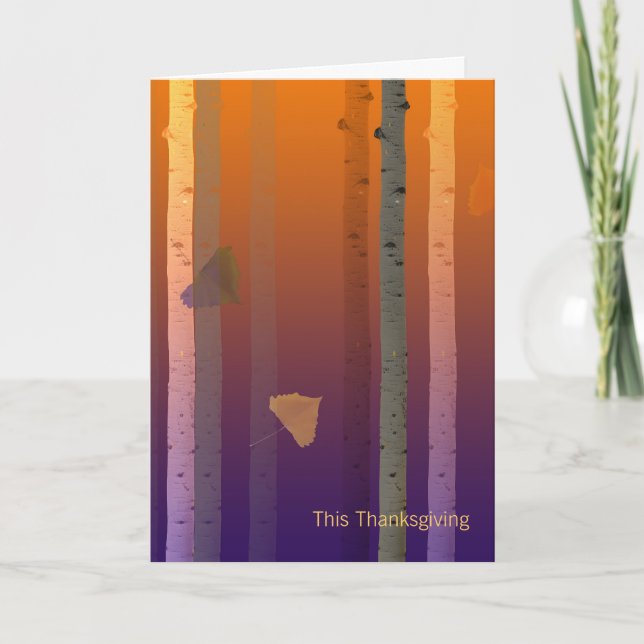 Erntedank-Karte für Geschäftskunden Feiertagskarte (Vorderseite)