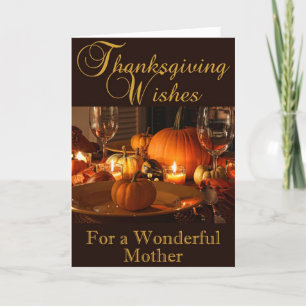 Erntedank-Karte für Mutter Feiertagskarte